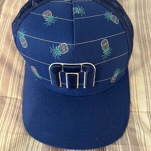 Travis Mathew Blue Pineapple Pattern Hat